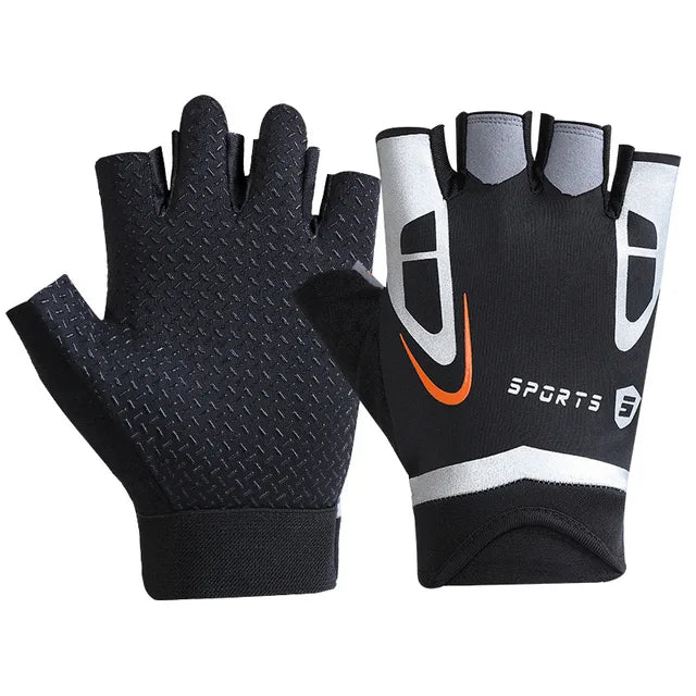 Professional Gym Fitness Gloves Power Weight Lifting Women Crossfit Workout Bodybuilding Half Finger Hand Protector 