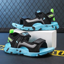 Kids Boys Trendy Camouflage Platform Strap Sandals Lightweight Soft Sole Non-slip Girls Children For Summer Outdoor Beach Shoe