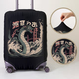 Eastern Dragon Pattern Luggage Protective Cover, suitable for 18-32 inch luggage covers, luggage handle gloves, travel accessori