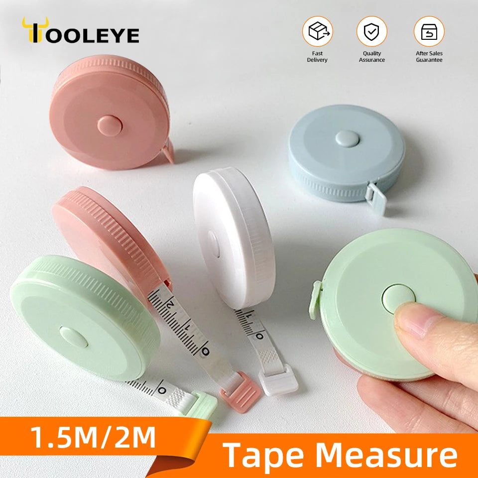 Cinta métrica suave de 1,5/2 m, escala doble, regla flexible para costura corporal, herramientas de medición corporal, sastrería, 60/79 pulgadas