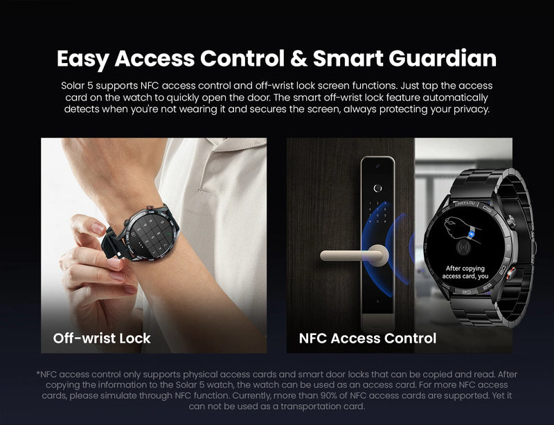 HAYLOU Solar 5 Voice Calling Smartwatch 1.58'' AMOLED Display 60Hz Smart Watch 24H Health Monitoring Sports Smartwatch for Men