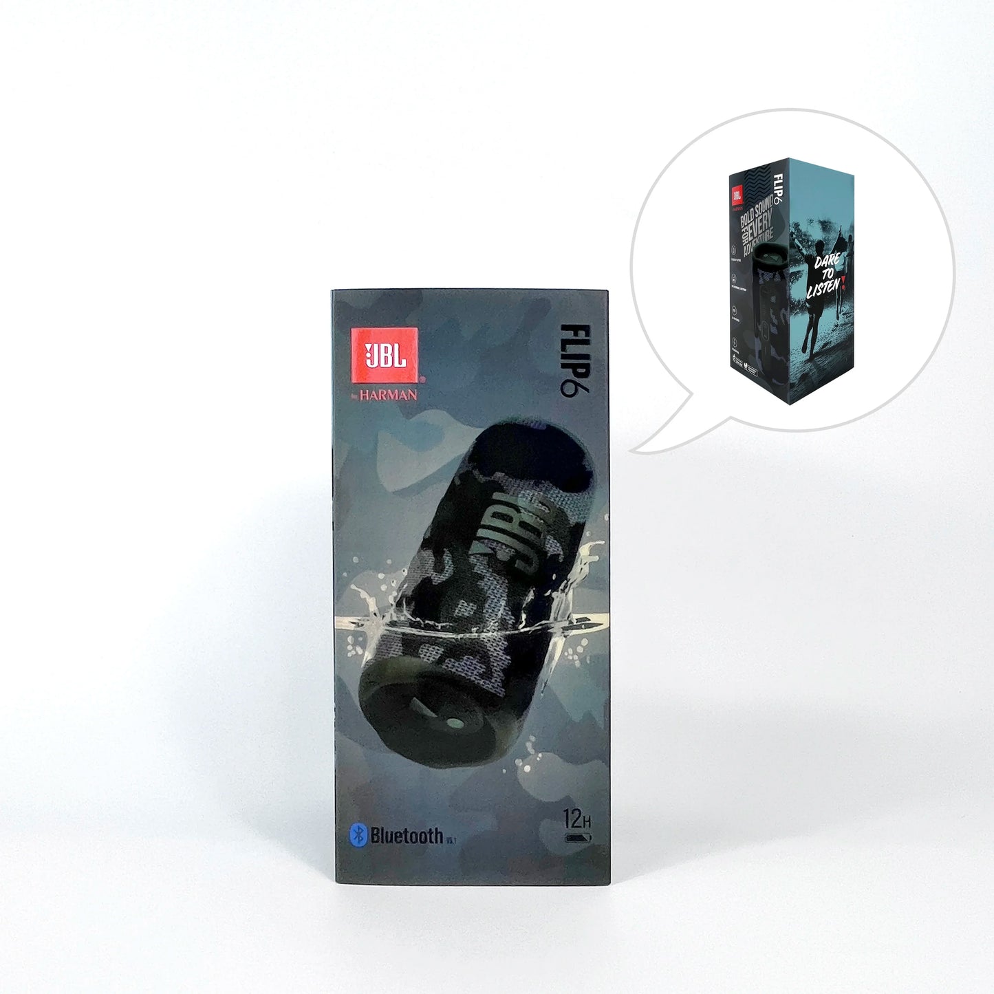 Original JBL FLIP 6 Bluetooth Speaker FLIP6 Portable IPX7 Waterproof Outdoor Stereo Bass Music Track Speaker Independent Tweeter