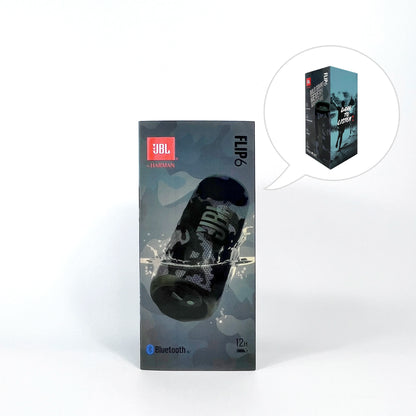Original JBL FLIP 6 Bluetooth Speaker FLIP6 Portable IPX7 Waterproof Outdoor Stereo Bass Music Track Speaker Independent Tweeter