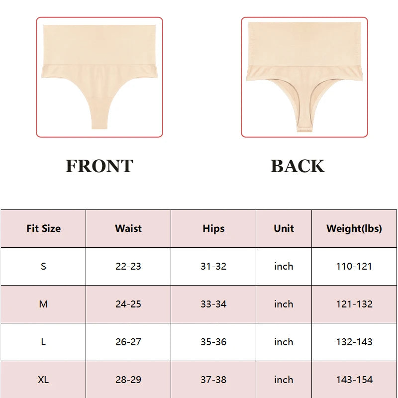 FINETOO Bragas de tanga con realce de glúteos y cintura alta para mujer, lencería moldeadora de abdomen sexy, ropa moldeadora adelgazante femenina
