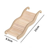 Wooden Wave Staircase Hamster Toy Pet Supplies - Eco-Friendly Fun for Small Animals