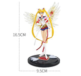 16CM Anime Sailor Moon Usagi Tsukino Figure PVC Cake Ornaments Doll Collection Toys Usagi Tsukino Action Figurine