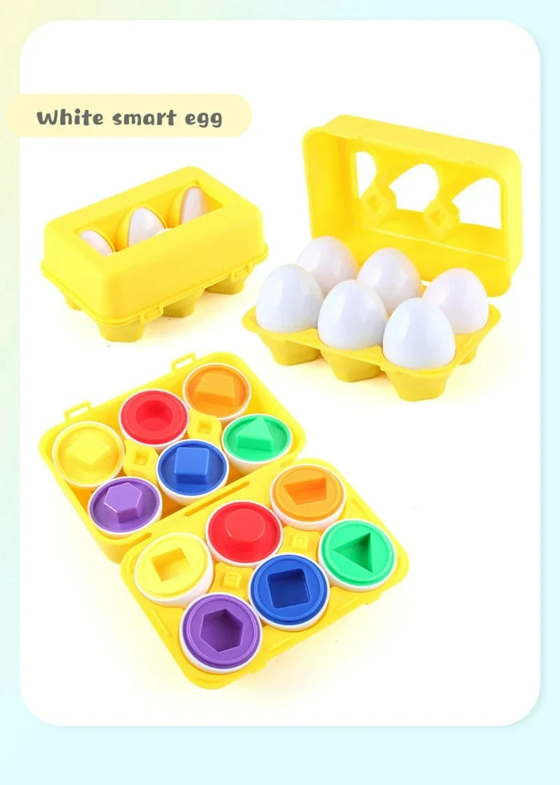 Eggs Screws 3D Puzzle Montessori Learning Education Math Toys Kids Shape Match Smart Game For Children Educational Easter Gifts