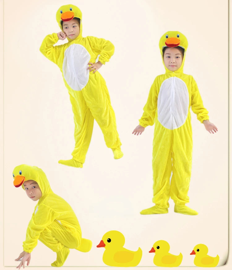 Adult Children Hen Rooster Duck Chick Costume Cosplay Props Performance Clothing Dance Cartoon Animal Clothing