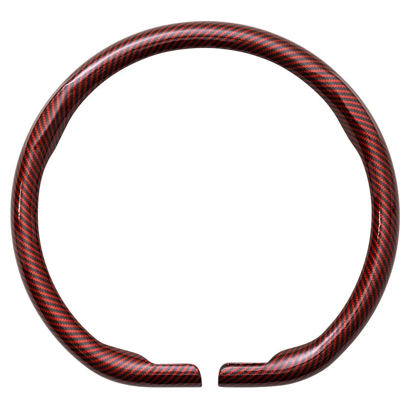 Steering Size 36-38cm Universal Non-slip D-shaped Round Breathable Car Steering Wheel Cover Protector Suitable Auto Accessories