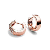 2024 New 925 Silver Plated Double Hoop Earrings For Women Butterfly Sun Moon Heart DIY Accessories 