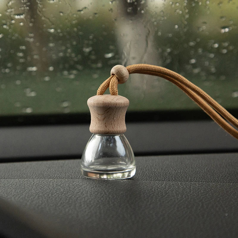 1Pc 8ML Conical Flask Empty Bottle Car Pendant Car Essential Oil Diffuser Fragrance Air Freshener Scent Perfume Bottle Ornament