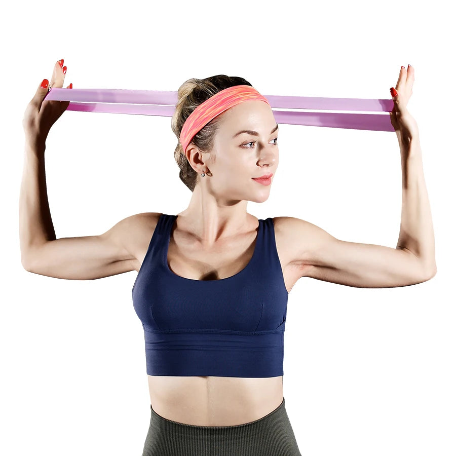 Entrenamiento en casa, yoga, deporte, bandas de resistencia, fitness, bandas elásticas de resistencia, estiramientos, pilates, crossfit, entrenamiento, equipo de gimnasio.
