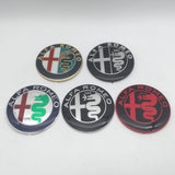 2pcs for AlfaRomeo 147 156 159 74mm Car Front Hood Emblem Bonnet Grille Sticker Rear Trunk Badge Decal Styling auto accessories