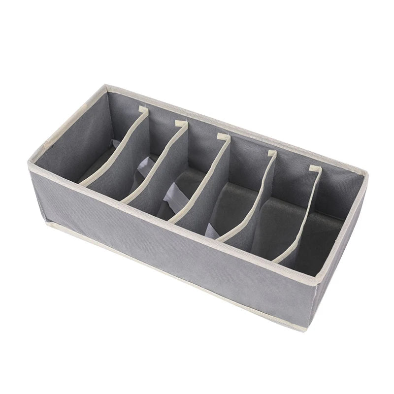 Organizador para ropa interior, calcetines, sujetadores, pantalones, bufandas, corbatas, caja de almacenamiento, organizador de cajones para armario, estuche plegable para organizador de ropa interior.