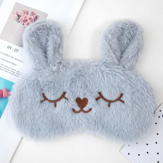 Antifaz de peluche suave para dormir, bonito antifaz con forma de ojo de gato, antifaz para dormir saludable 