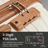 PP Hard Shell Lightweight Durable Luggage Sets, Travel Suitcase with Duffel Bag and Toiletry Bag, TSA Lock, Spinner Wheels