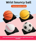 1-20PCS Reaction Training Bouncy Ball Set with Wrist Strap, 1 to 20 Pieces for Hand-Eye Coordination, Kids' Outdoor Sports and Fitness