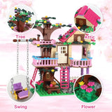 Friends City Tree House Summer Holiday Villa Castle Building Blocks Sets Garden Model DIY Toys Kids Girl Boy Child Birthday Gift
