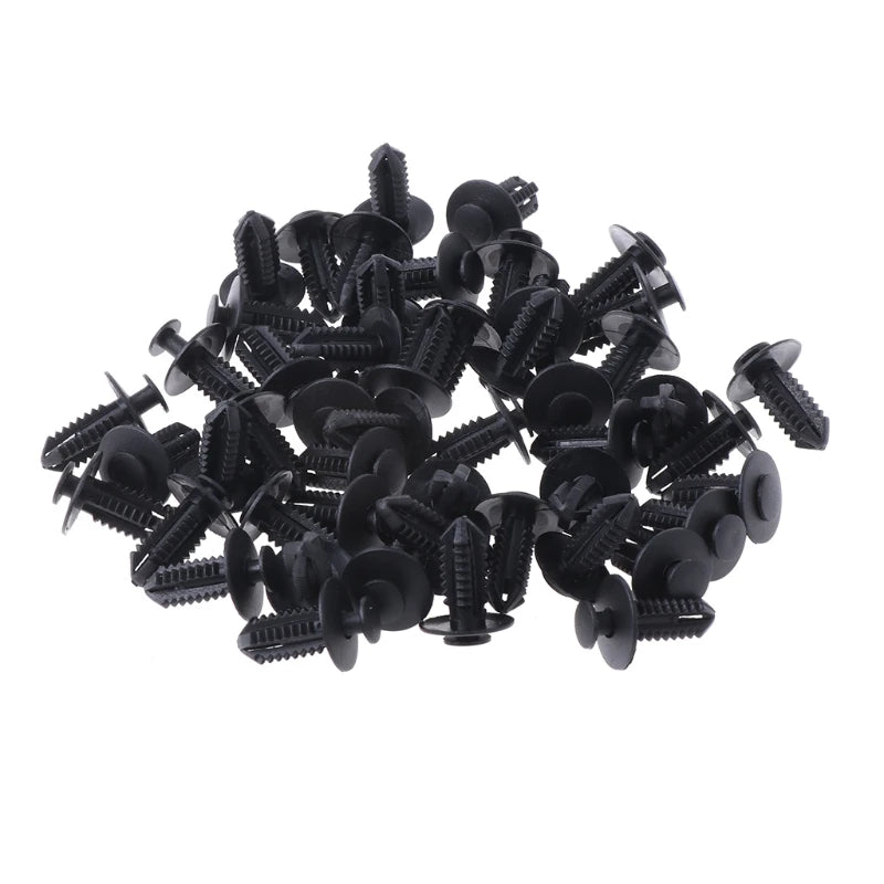 190 clips de retención para coche, 6 tamaños, kit de clips de plástico para automoción, clips para panel de moldura, remaches para parachoques de carrocería.