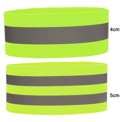 1-5PC Reflective Bands Elastic Armband Wristband Ankle Leg Straps Safety Reflector Tape Straps for Night Walking Cycling Running