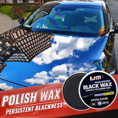Premium black automotive wax for shine and protection - Fit, polish and maintain waxes for enhanced shine and durability