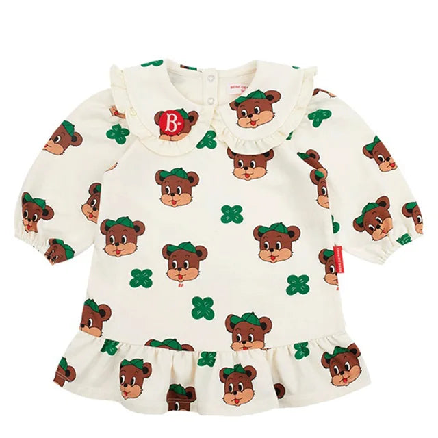 Cotton Spring/Autumn Baby Boys Girls Animals Printed Long Sleeve Hoodie Fashion Tops Kids Tracksuit Clothes 