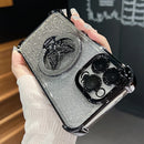 Xiaomi14t Shockproof Plating Butterfly Holder Case On For Xiaomi Mi 14t Pro Mi14t 14 T Mi14tpro Silicone Stand Cover 13t Mi13t