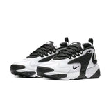 Nike Zoom 2K Air Speed Foam Non-Slip Breathable Mid-Top Air Cushion Casual Urban Commuting Running Shoes Women's Black and White Panda Ao0354-100