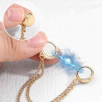 DIY Sewing Supplies Hooks Chain Magnetic Buckle Exquisite Brooch Buckles Roll Up Pants Legs Alloy Change Shorts Trouser Legs