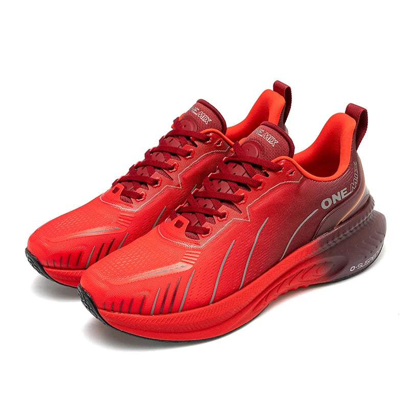 ONEMIX New Cushioning Running Shoes For Men Suitable Heavy Runners Lace Up Sports Women Non-slip Outdoor Athletic Male Sneakers