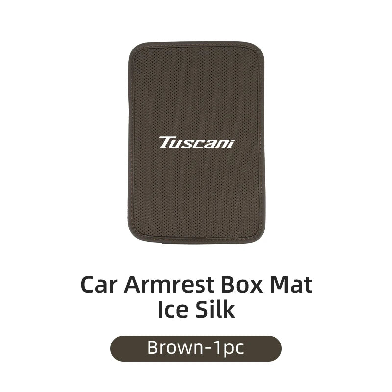 Car Armrest Mat Arm Rest Protection Cushion Interior Accessories For Hyundai Genesis Elantra Grand Santa Fe Palisade Equus