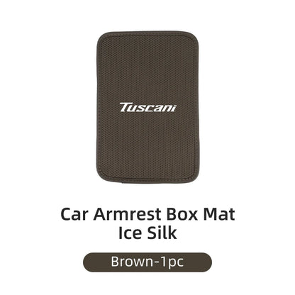 Car Armrest Mat Arm Rest Protection Cushion Interior Accessories For Hyundai Genesis Elantra Grand Santa Fe Palisade Equus