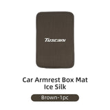 Car Armrest Mat Arm Rest Protection Cushion Interior Accessories For Hyundai Genesis Elantra Grand Santa Fe Palisade Equus