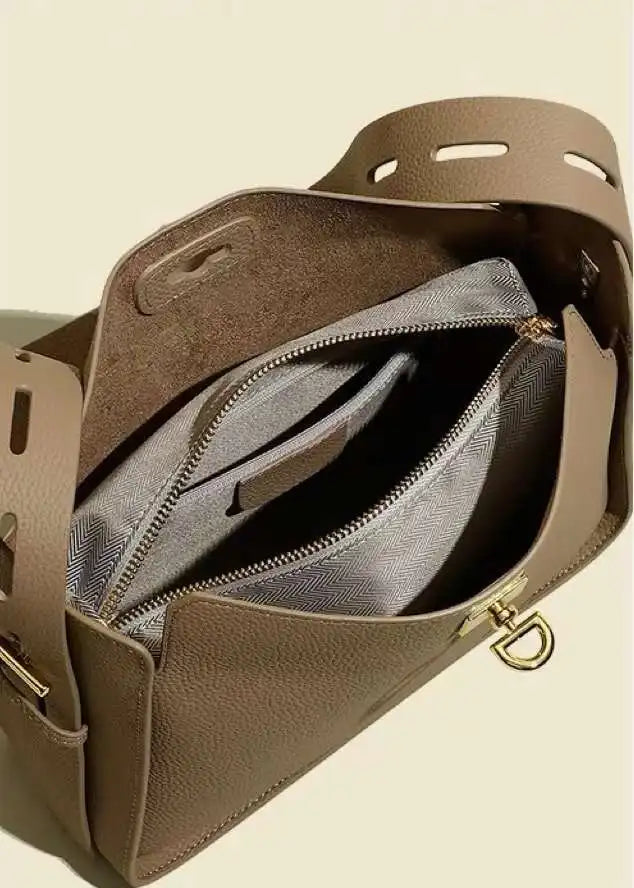 New Genuine Leather Luxury Designer Women's Shoulder Crossbody Underarm Bags Cowhide Ladies' Large Capacity Tote Bag Fashion Purse