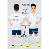Kids Football Jersey Personalized Custom Boy Soccer Jersey Set Polyester Soccer Uniform Breathable Football Uniform For Children