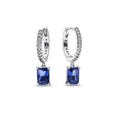 2024 New 925 Silver Plated Double Hoop Earrings For Women Butterfly Sun Moon Heart DIY Accessories 