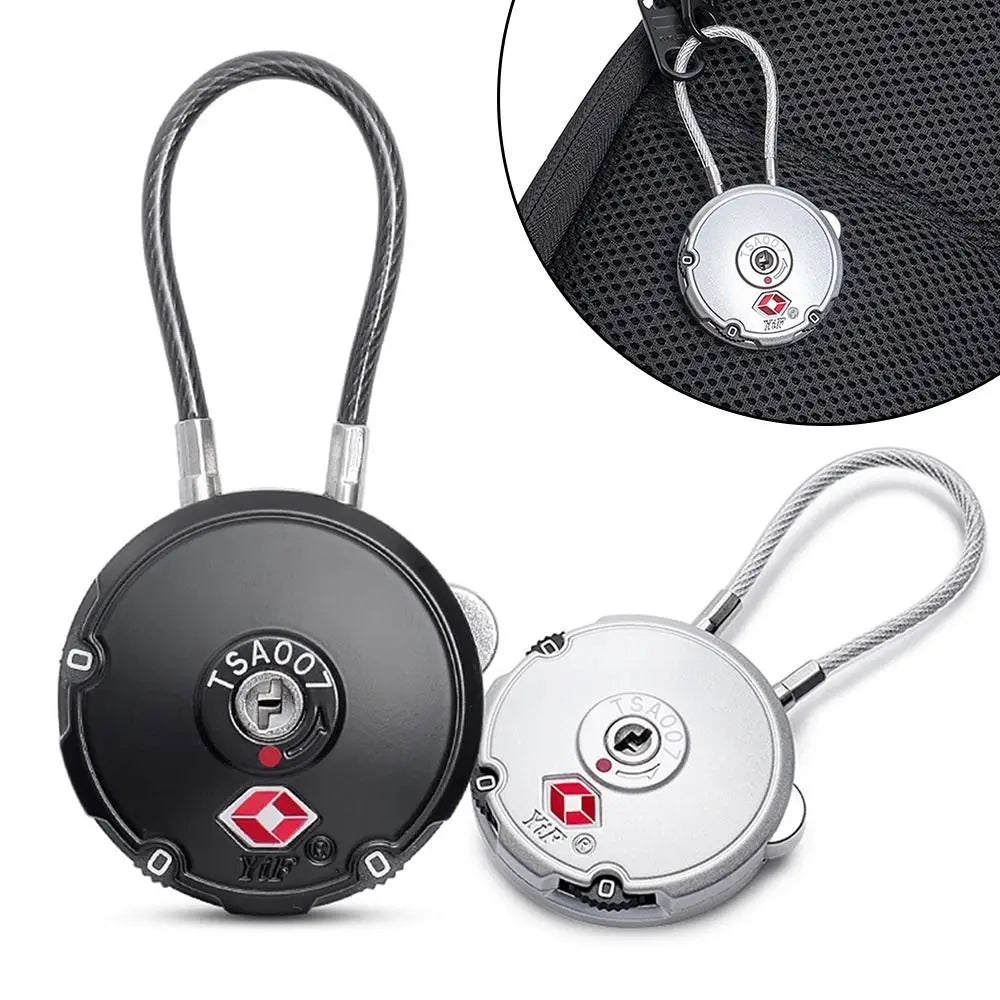 TSA Customs Combination Padlock Practical Customs Code Lock Portable Anti-Theft Travel Luggage Suitcase Padlock Security Tools