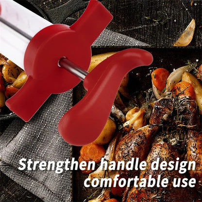 Jeringa inyectora de carne con 3 agujas para adobo, kit inyector de pavo para parrilla de barbacoa, inyector de sabor a adobo