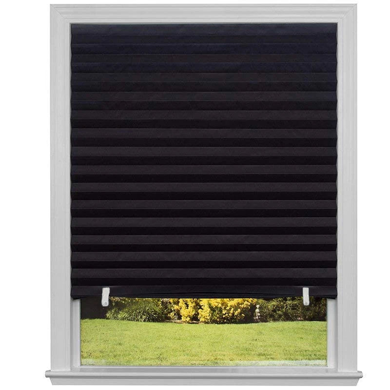 1PC Self-Adhesive Non-Woven Pleated Blinds Folding Curtains For Kitchen Balcony Shades Home Blackout Blinds For Windows Decor