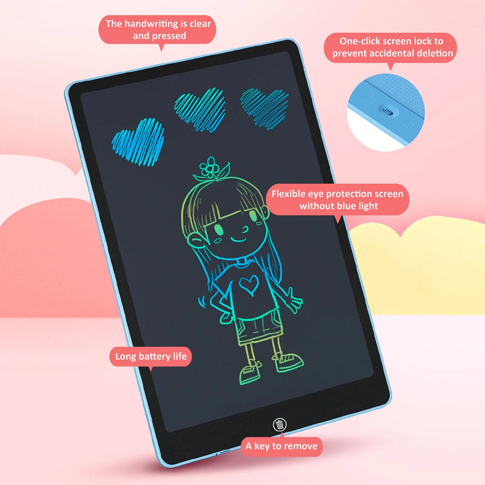 8.5/10/12/16-inch LCD Drawing Tablet for Kids Toys Painting Tools Electronics Writing Board Boys Kids Educational Toys Gifts
