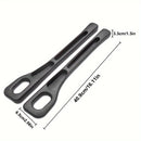 2pc Car Seat Gap Filler Organizer Pu Waterproof Car Seat Gap Plug Strip with 2 Grooves Seat Gap Storage Auto Interior Accessorie