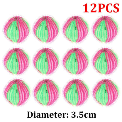 Máquina de lavar roupa bola, filtro do cabelo, pele flutuante, removedor de fiapos, coletor, coleção suja reutilizável, bolas de limpeza, 12 pcs, 6pcs