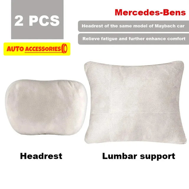 Reposacabezas ajustable con soporte para el cuello, diseño Maybach, Clase S, suave, universal, cojín de descanso, alta calidad 