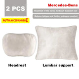 Reposacabezas ajustable con soporte para el cuello, diseño Maybach, Clase S, suave, universal, cojín de descanso, alta calidad 