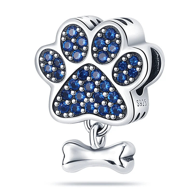 Ocean Series - Original Genuine 925 Sterling Silver Turtle Crab Mermaid Charm Beads Suitable for 3mm Bracelet DIY Making Pendant