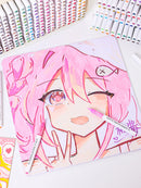 Languo 9pcs/box Soft Brush Acrylic Marker Pen Set，DIY Hand Drawn,Paint Art Markers pens,Student Graffiti Acrylic Paint Pens,M720