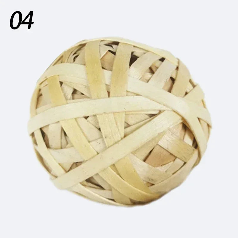 10 Styles 7CM Chewing Braided Ball Guinea Pig Rabbit Hamster Small Animal Play Pet Interactive Chew Toy Natural Grass Ball