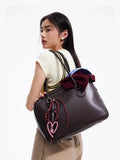Toast Bag Large Capacity Tote Bag Handbag Shoulder Bag Crossbody Bag Heart-Shaped Soft