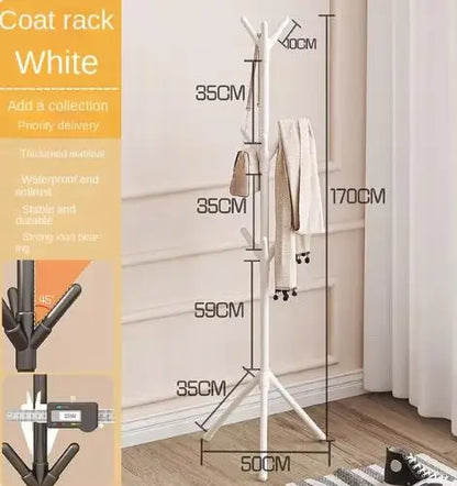Perchas irregulares de suelo fáciles de montar, perchas de hierro forjado para oficina, perchas verticales para dormitorio, perchas creativas para vestíbulo