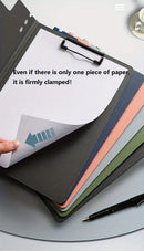 1pc A4 File Folders, Documents Organizer, Clipboard With Cover, Paper Folder For Business & School, Stationery & Office Supplies